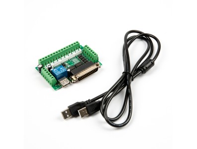 Placa breakout adaptadora de interface CNC 5 eixos para driver de motor de passo Mach3, controlador Mach3 com acoplamento &oacute;ptico - Imagem 2