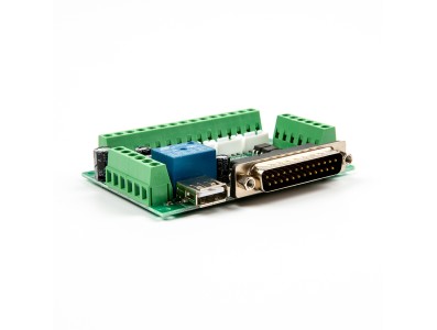 Placa breakout adaptadora de interface CNC 5 eixos para driver de motor de passo Mach3, controlador Mach3 com acoplamento &oacute;ptico - Imagem 4