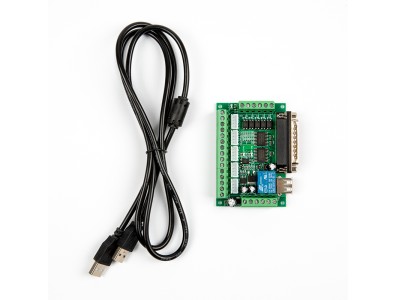 Placa breakout adaptadora de interface CNC 5 eixos para driver de motor de passo Mach3, controlador Mach3 com acoplamento &oacute;ptico - Imagem 5
