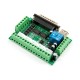 Placa breakout adaptadora de interface CNC 5 eixos para driver de motor de passo Mach3, controlador Mach3 com acoplamento &oacute;ptico - Thumb - 6