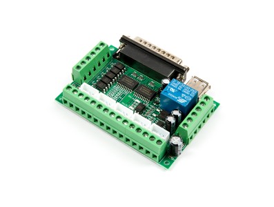 Placa breakout adaptadora de interface CNC 5 eixos para driver de motor de passo Mach3, controlador Mach3 com acoplamento &oacute;ptico - Imagem 6