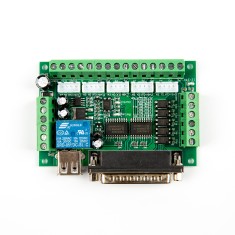 Placa breakout adaptadora de interface CNC 5 eixos para driver de motor de passo Mach3, controlador Mach3 com acoplamento &oacute;ptico