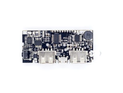 M&oacute;dulo Power Boost DIY para Arduino, bateria 18650 de l&iacute;tio digital com dupla USB - Imagem 1