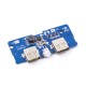 M&oacute;dulo PCB carregador e conversor boost (step-up) 3,7V para 5V 2A com dupla entrada Micro USB e LED para bateria 18650 DIY - Thumb - 3