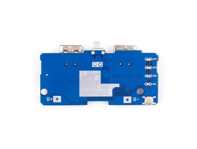 M&oacute;dulo PCB carregador e conversor boost (step-up) 3,7V para 5V 2A com dupla entrada Micro USB e LED para bateria 18650 DIY - Imagem 5