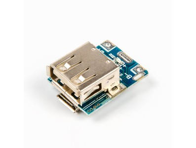 M&oacute;dulo Step-Up 5V, placa de carregamento e prote&ccedil;&atilde;o para bateria de l&iacute;tio, conversor boost com display LED e entrada USB 134N3P - Imagem 2