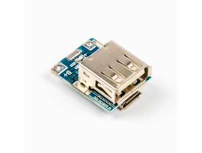 M&oacute;dulo Step-Up 5V, placa de carregamento e prote&ccedil;&atilde;o para bateria de l&iacute;tio, conversor boost com display LED e entrada USB 134N3P - Imagem 4