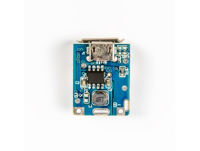M&oacute;dulo Step-Up 5V, placa de carregamento e prote&ccedil;&atilde;o para bateria de l&iacute;tio, conversor boost com display LED e entrada USB 134N3P - Imagem 1