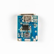 M&oacute;dulo Step-Up 5V, placa de carregamento e prote&ccedil;&atilde;o para bateria de l&iacute;tio, conversor boost com display LED e entrada USB 134N3P