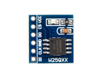 M&oacute;dulo FLASH W25Q64 64Mbit (8MByte) DataFlash com interface SPI BV/FV - Imagem 1