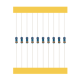 Resistor de Filme Met&aacute;lico em Tira 4,7K 1/8W 1% (1 un) Acess&oacute;rio para Arduino - Thumb - 1