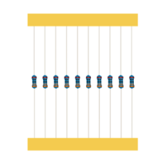 Resistor de Filme Met&aacute;lico em Tira 4,7K 1/8W 1% (1 un) Acess&oacute;rio para Arduino