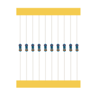 Resistor de Filme Met&aacute;lico em Tira 4,7K 1/8W 1% (1 un) Acess&oacute;rio para Arduino