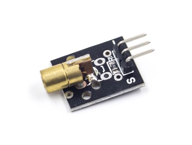 M&oacute;dulo sensor laser KY-008 650 nm 6 mm 5 V para Arduino - Imagem 2