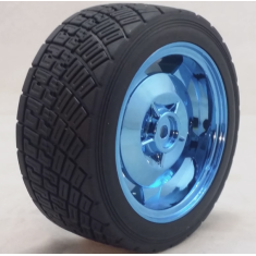 Roda azul 83 mm grande com superf&iacute;cie de 35 mm de largura