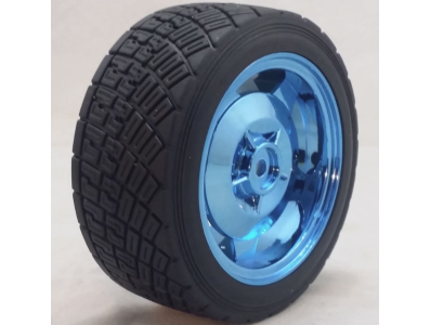 Roda azul 83 mm grande com superf&iacute;cie de 35 mm de largura - Imagem 1