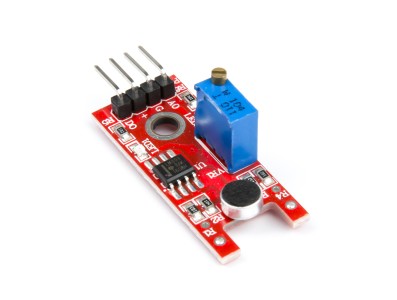 M&oacute;dulo sensor de som KY-038 com microfone pequeno para Arduino - Imagem 1