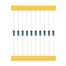 Resistor de Filme Met&aacute;lico 22K 1/4W 1% em Fita (1 pe&ccedil;a)