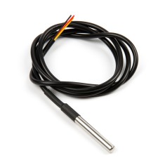 Sensor Arduino DS18B20 Sonda T&eacute;rmica Digital IP67 1m (26AWG) com chip