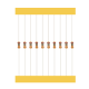 Resistor de carbono 1/6 W 5% em fita (1 &Omega; a 10 M&Omega;, valor indicado), quantidade m&iacute;nima 5.000/caixa - Thumb - 1
