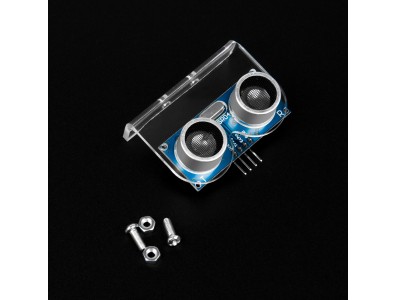 Suporte fixo em acr&iacute;lico para m&oacute;dulo ultrass&ocirc;nico HC-SR04, fixa&ccedil;&atilde;o por parafuso - Imagem 5