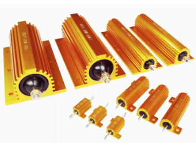 Resistor RX24 20W 5% Caixa de Alum&iacute;nio Dourada - Imagem 1