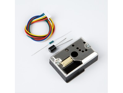 Sensor de part&iacute;culas PM2.5 GP2Y1014AU0F vers&atilde;o atualizada para Arduino, anunciado como superior ao GP2Y1010AU0F - Imagem 2