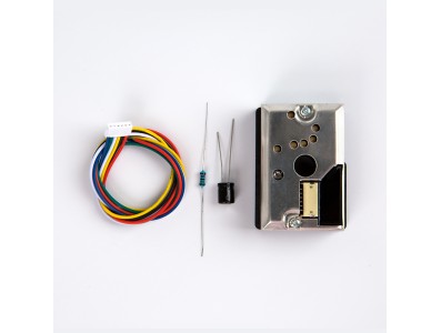 Sensor de part&iacute;culas PM2.5 GP2Y1014AU0F vers&atilde;o atualizada para Arduino, anunciado como superior ao GP2Y1010AU0F - Imagem 3