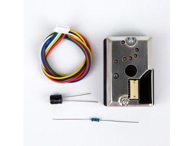 Sensor de part&iacute;culas PM2.5 GP2Y1014AU0F vers&atilde;o atualizada para Arduino, anunciado como superior ao GP2Y1010AU0F - Imagem 1