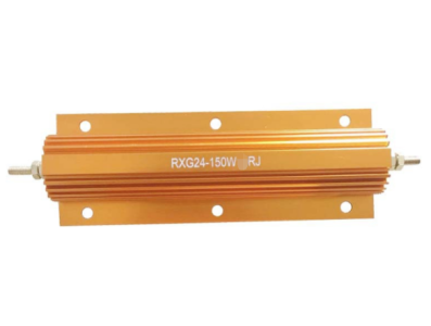 Resistor de alta pot&ecirc;ncia RX24 150W 5% carca&ccedil;a em alum&iacute;nio dourado - Imagem 1