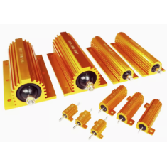 Resistor RX24 250W 5% de alta pot&ecirc;ncia com carca&ccedil;a em alum&iacute;nio dourado