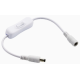 Cabo extensor branco com conector DC 5,5 x 2,1 macho-f&ecirc;mea e interruptor 304 - Thumb - 1