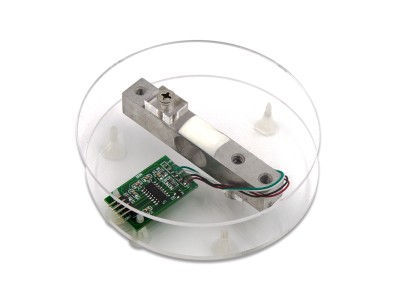 Kit sensor de press&atilde;o 5kg com m&oacute;dulo HX711AD, fio Dupont 4 pinos e carca&ccedil;a - Imagem 1