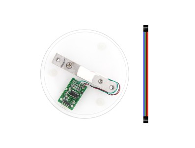 Kit sensor de press&atilde;o 5kg com m&oacute;dulo HX711AD, fio Dupont 4 pinos e carca&ccedil;a - Imagem 2