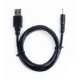 Cabo USB de carregamento DC com plug 3,5 mm, 0,7 m - Thumb - 1