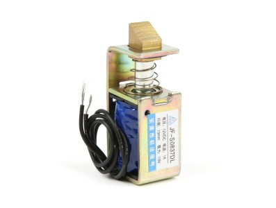Solenoide tipo Open Frame JF-S0837DL 12 V DC 1 A 10 mm curso 15 N - Imagem 5