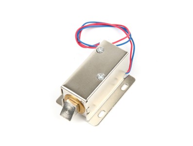 Trava el&eacute;trica solenoide DC 12V para porta de arm&aacute;rio - conjunto - Imagem 2