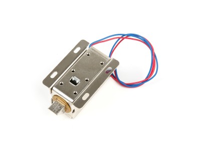 Trava el&eacute;trica solenoide DC 12V para porta de arm&aacute;rio - conjunto - Imagem 1