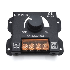Controlador e interruptor LED DC 12V/24V 30A