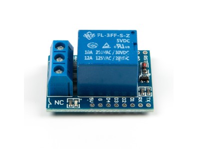 M&oacute;dulo rel&eacute; 1 canal com acionamento por n&iacute;vel alto para D1 Mini WiFi - Imagem 2