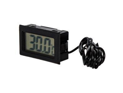 Term&ocirc;metro digital com display LCD e fio 1 m, preto, acess&oacute;rio Arduino - Imagem 3