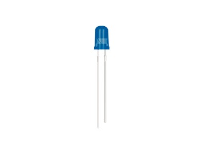 LED 5 mm azul com terminais de 28 mm - Imagem 2