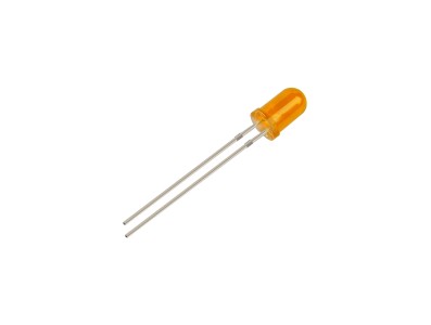 LED difuso laranja 5 mm com pernas de 28 mm para Arduino - Imagem 4