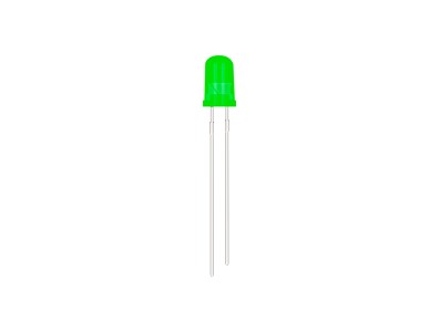LED verde 3 mm com perna de 28 mm, acess&oacute;rio Arduino - Imagem 2