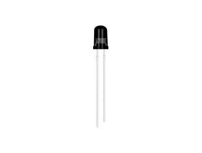 LED Receptor Infravermelho 5mm 940nm (Diodo IR) - Imagem 2