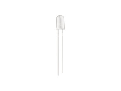 LED azul 5 mm transparente (water clear) 6000 mcd, terminais 28 mm - Imagem 6
