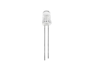 LED vermelho 3 mm, perna 28 mm, lente transparente tipo water clear - Imagem 3