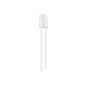 LED 3 mm com perna de 28 mm, lente transparente (water clear), cores amarelo e verde - Thumb - 6