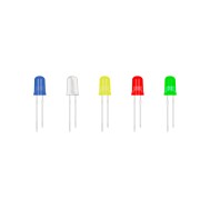 LED vermelho 5 mm com pino de 18 mm