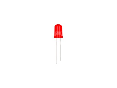 LED vermelho 5 mm com pino de 18 mm - Imagem 2